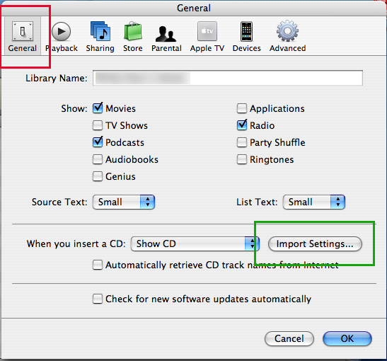 mp3 transcription settings
