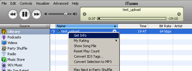 mp3 transcription file location