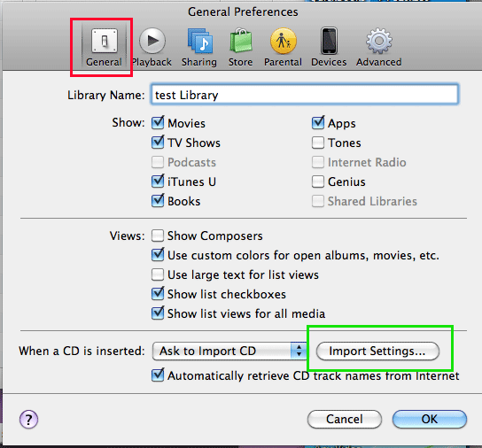 mp3 transcription settings