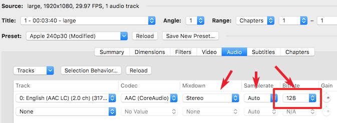 Adjust audio settings
